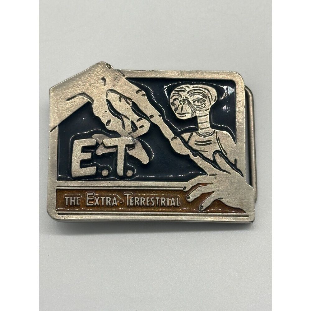 Vintage 80's E.T. The Extra - Terrestrial Belt Buckle‎